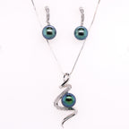 18k Tahitian Pearl & Diamond Pendant