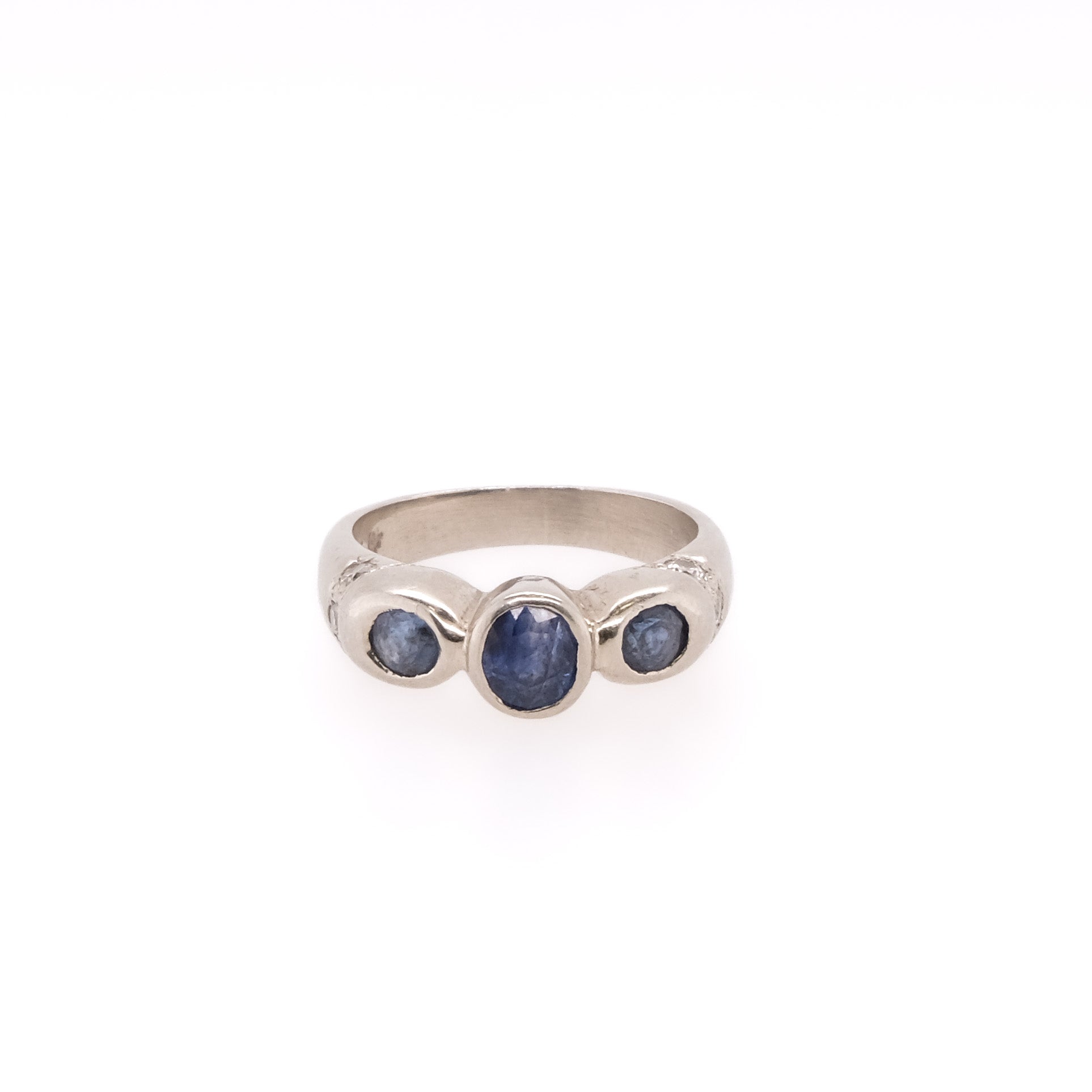 14k Sapphire & Diamond Ring