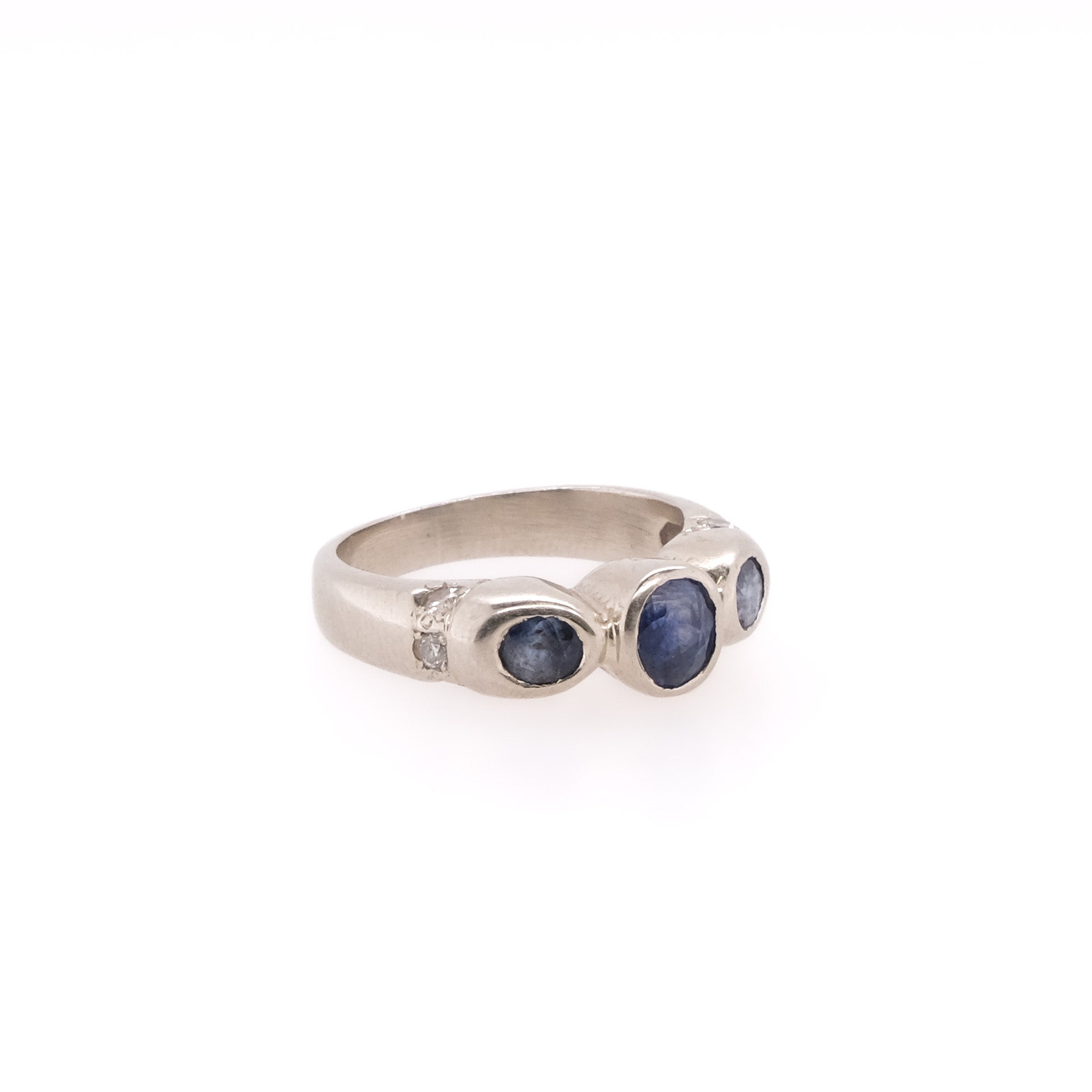 14k Sapphire & Diamond Ring