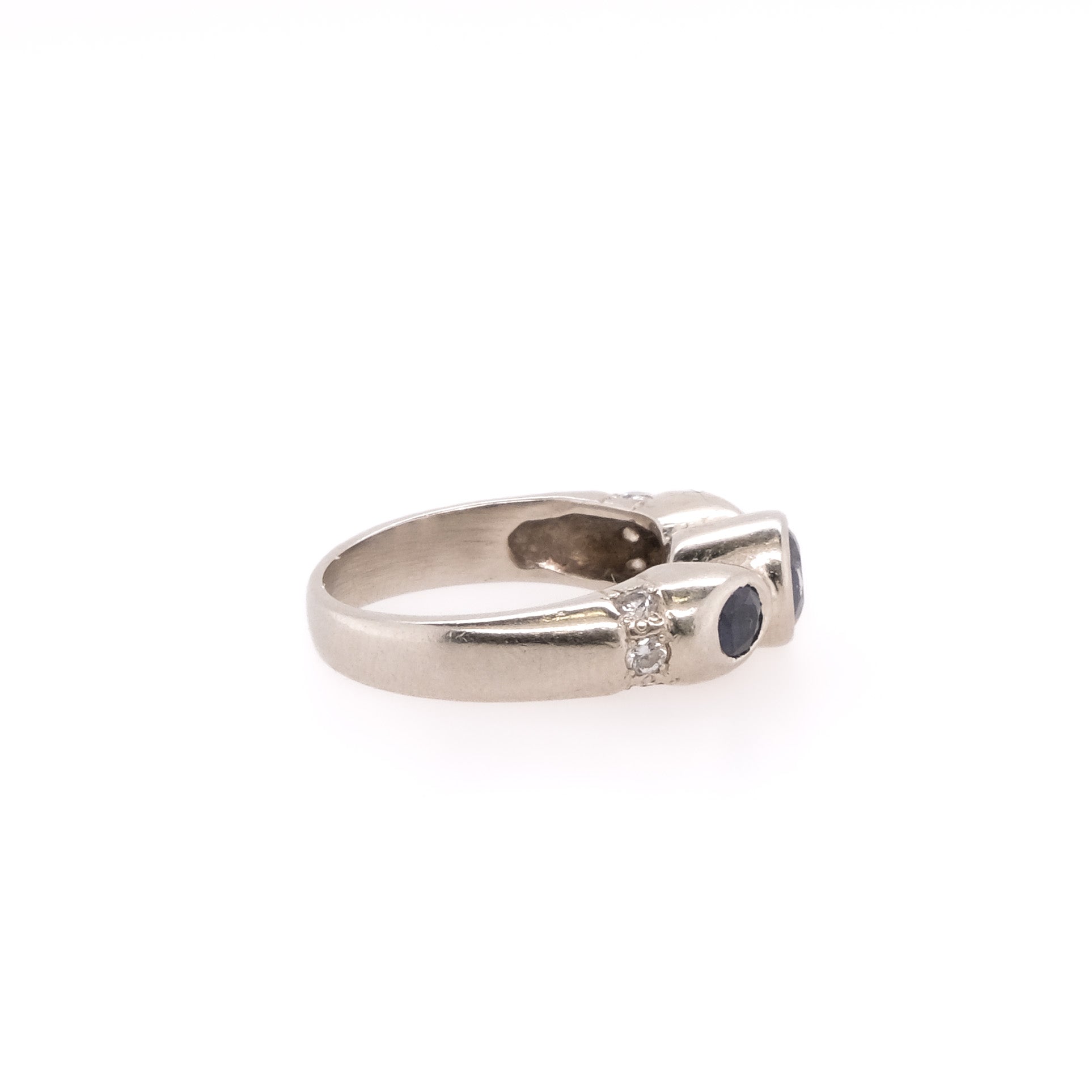 14k Sapphire & Diamond Ring