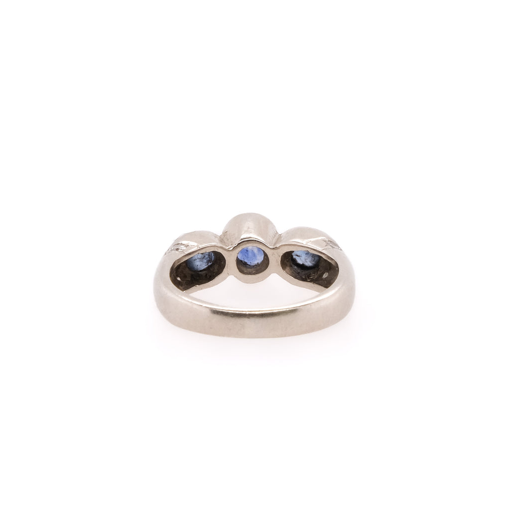 14k Sapphire & Diamond Ring