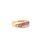 18k Ruby & Diamond Ring with British Hallmarks