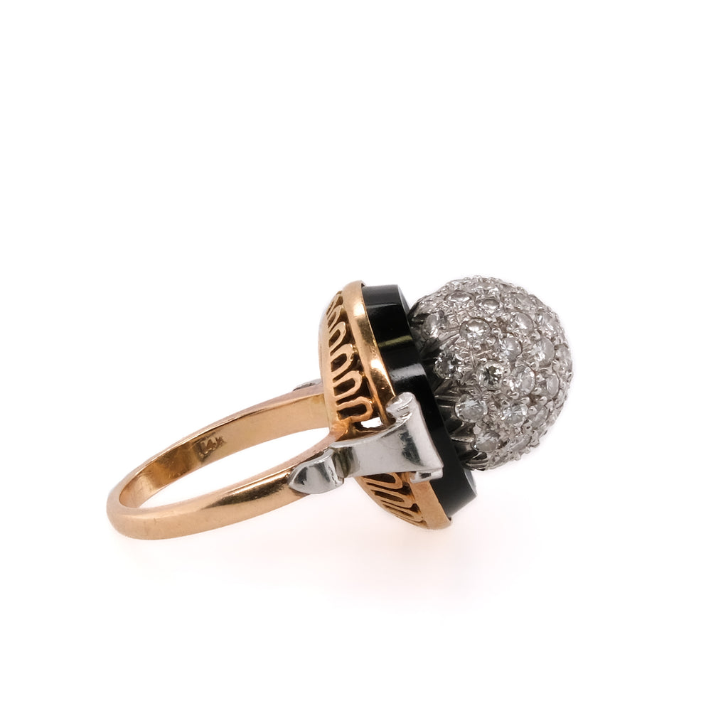 14k Art Deco Diamond Ring
