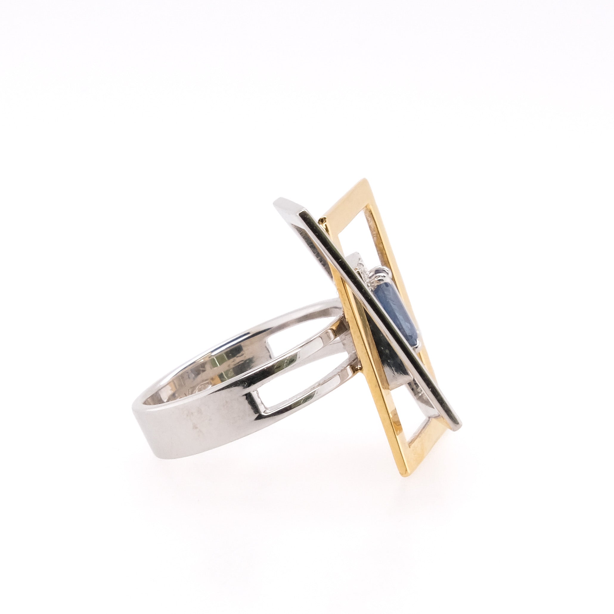 18k Sapphire & Diamond Cocktail Ring