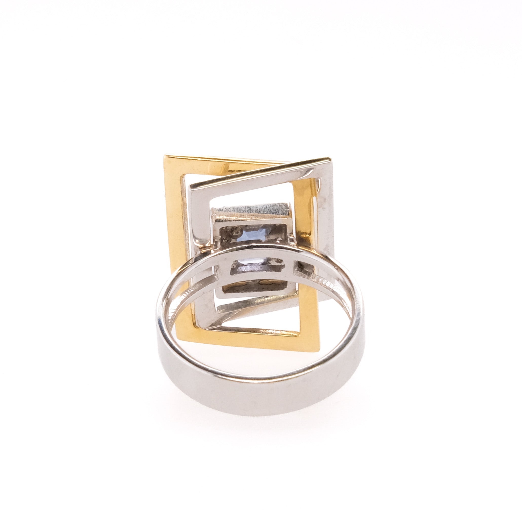 18k Sapphire & Diamond Cocktail Ring
