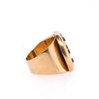14k Esther Gallant Lapis & Diamond Ring