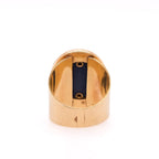 14k Esther Gallant Lapis & Diamond Ring