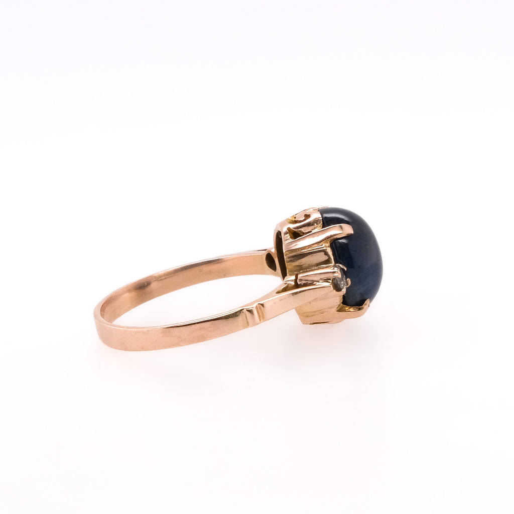 9k Sapphire & Diamond Ring