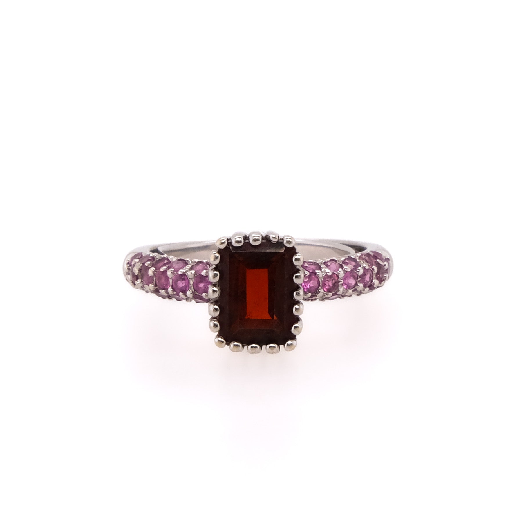 14k Garnet & Pink Sapphire Ring