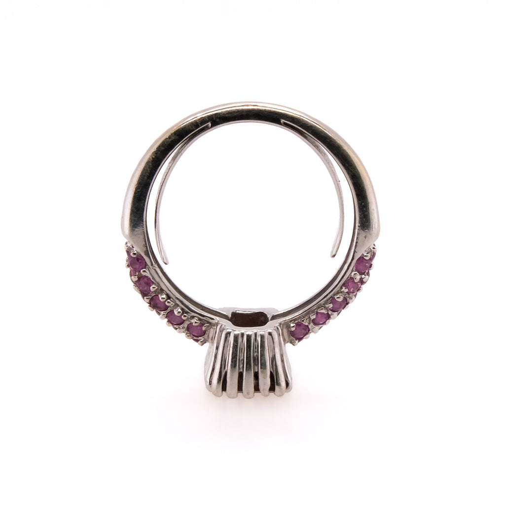 14k Garnet & Pink Sapphire Ring