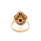 14k Ruby & Diamond Cocktail Ring