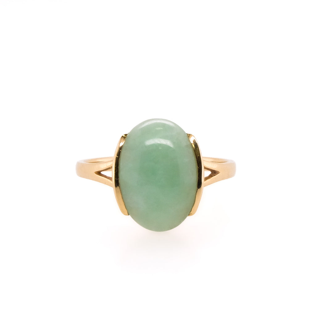 14k Jade Ring