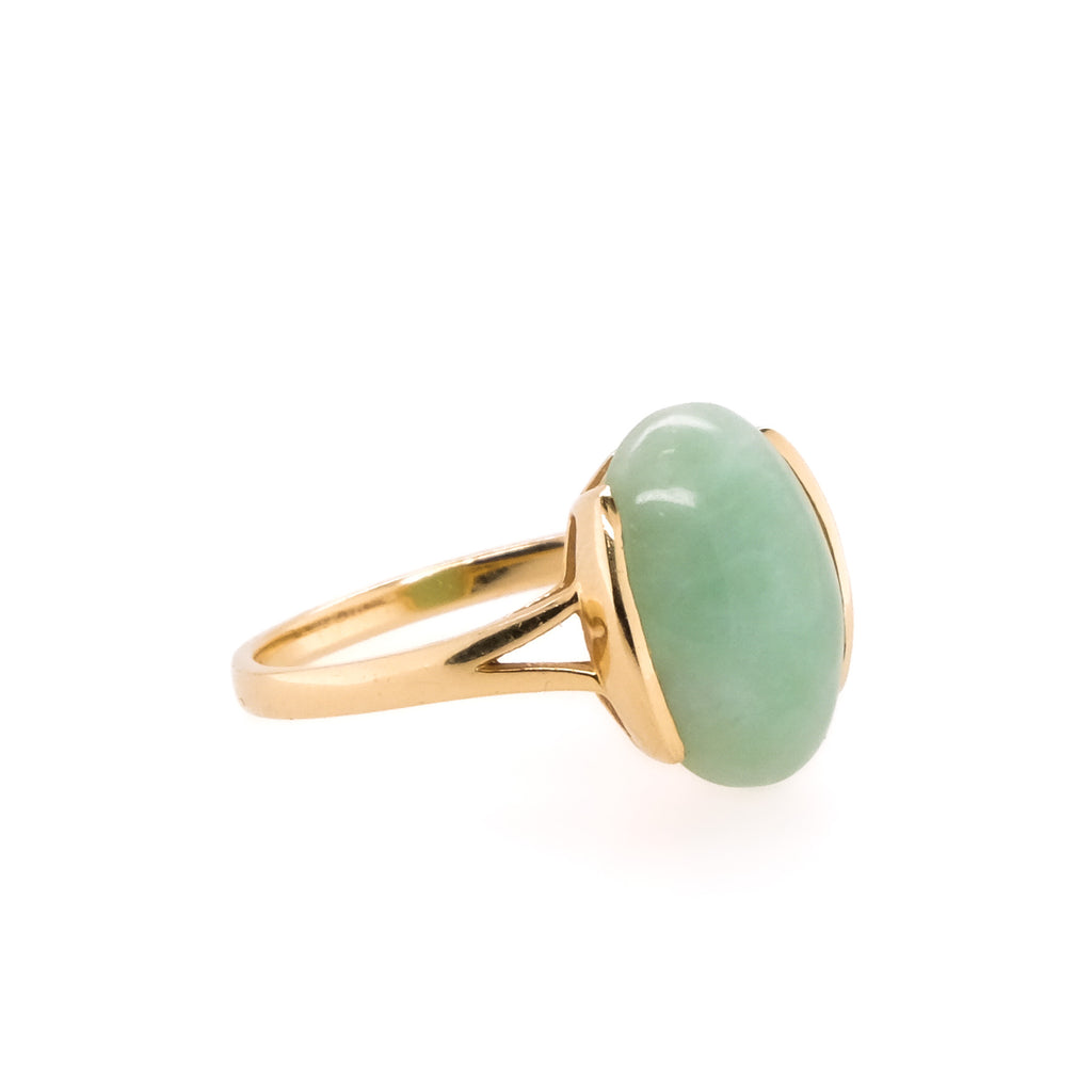14k Jade Ring