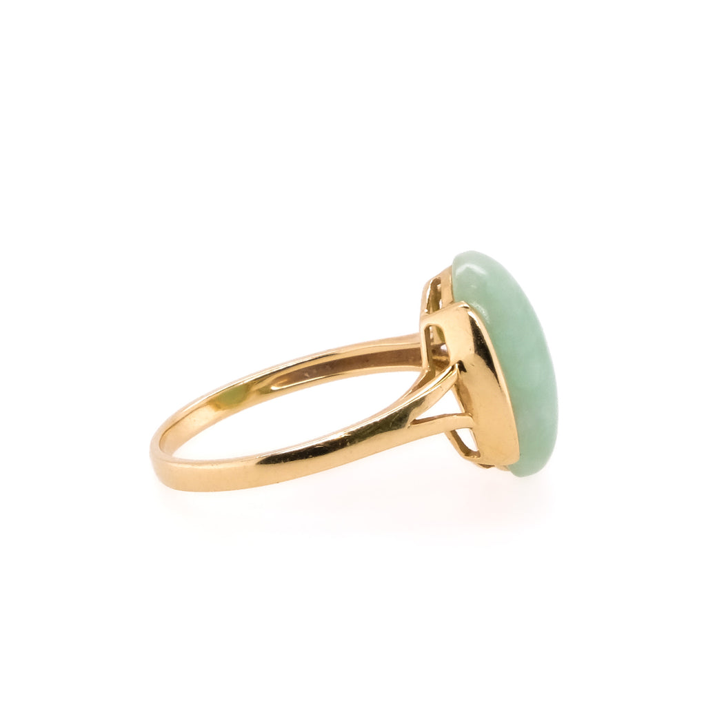 14k Jade Ring