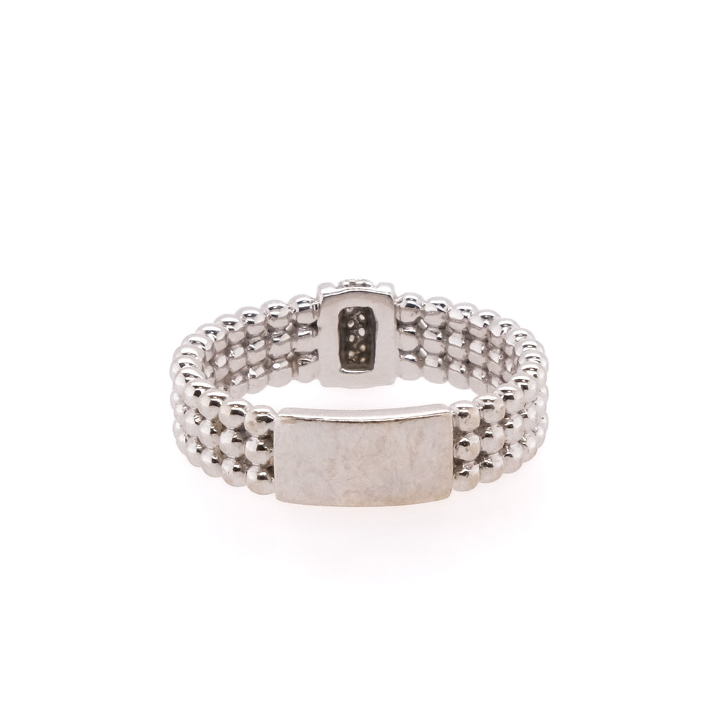 14k Textured Diamond Band