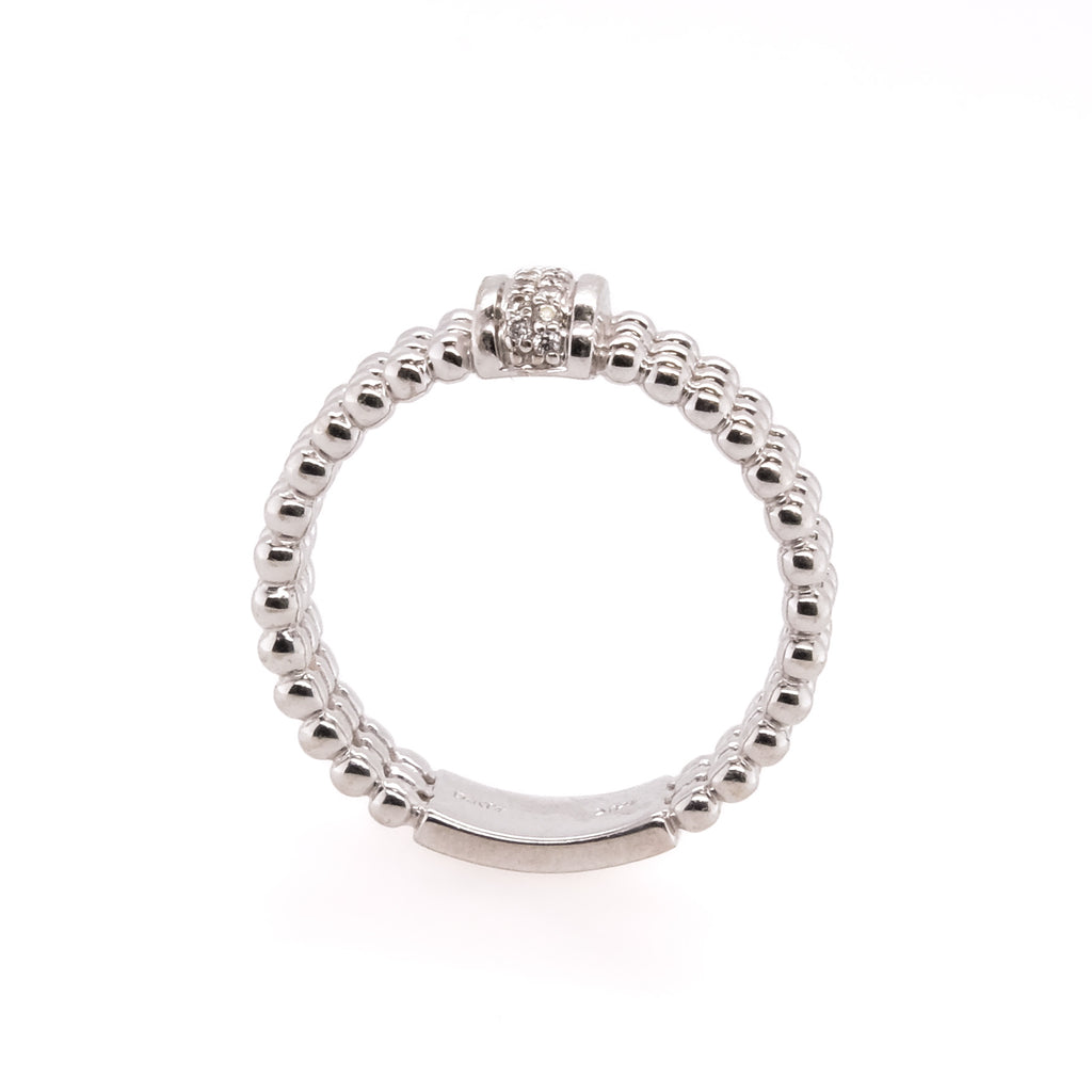 14k Textured Diamond Band
