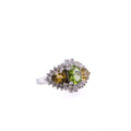 14k Peridot & Citrine Ring