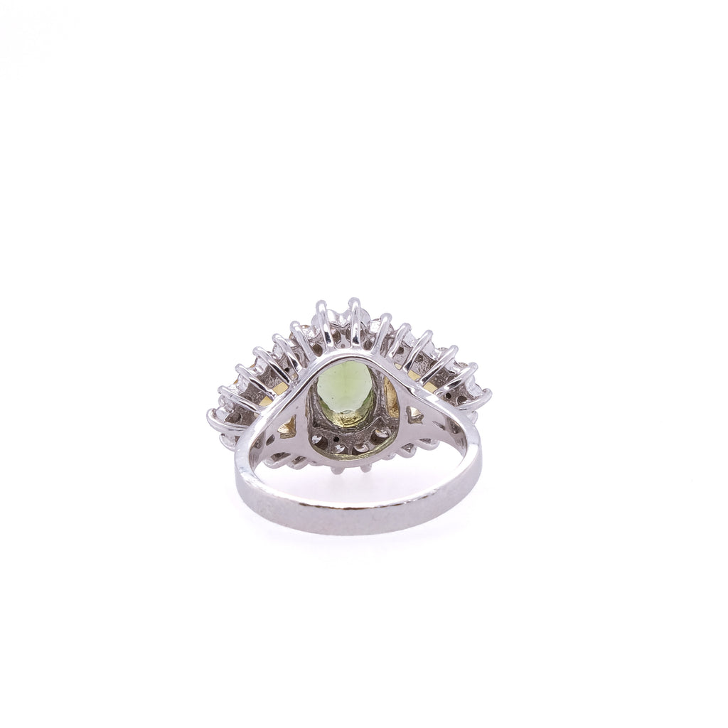 14k Peridot & Citrine Ring