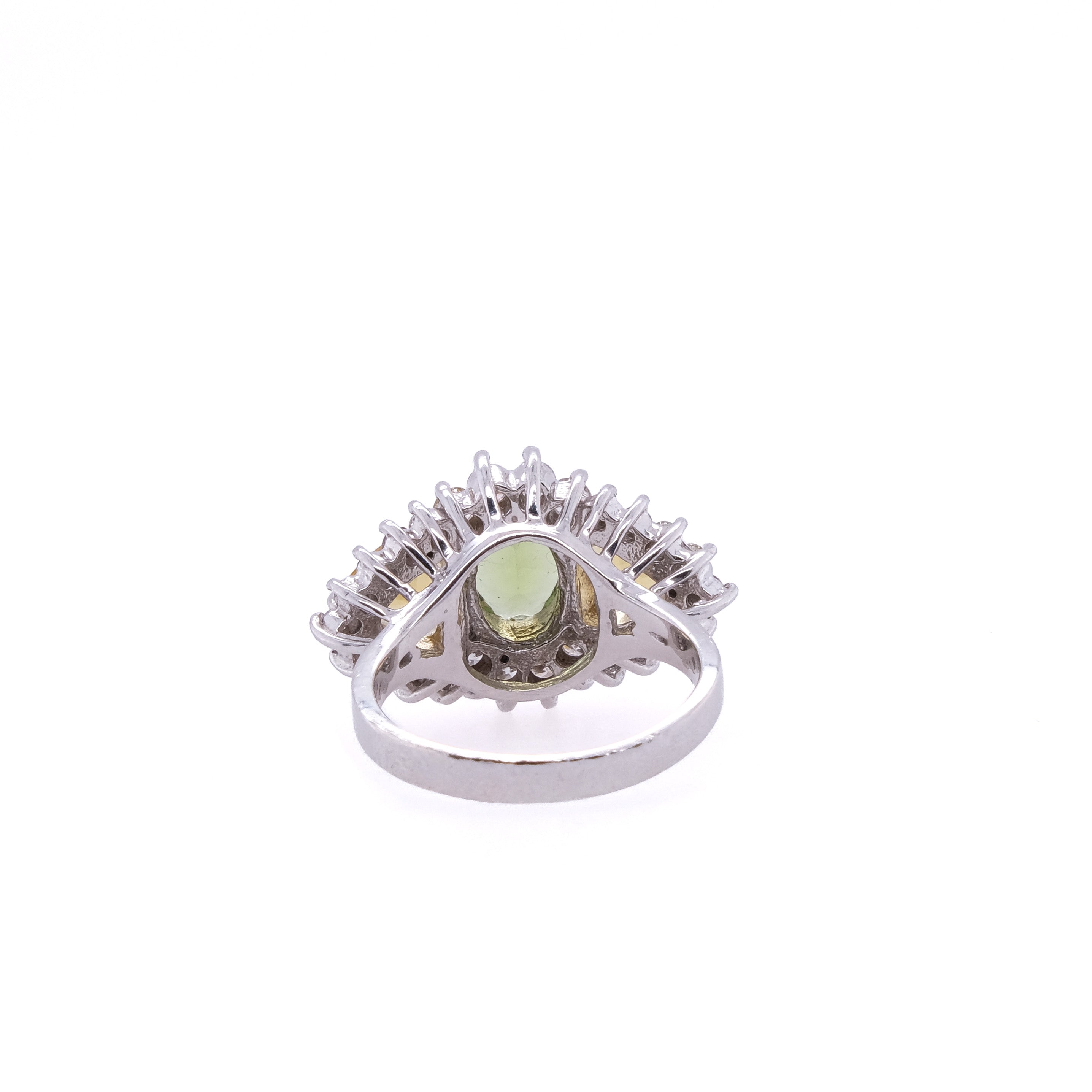 14k Peridot & Citrine Ring