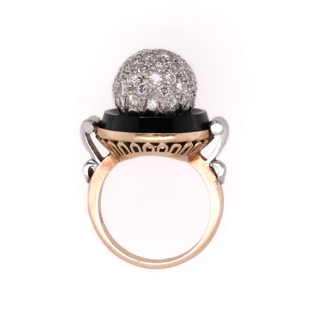14k Art Deco Diamond Ring