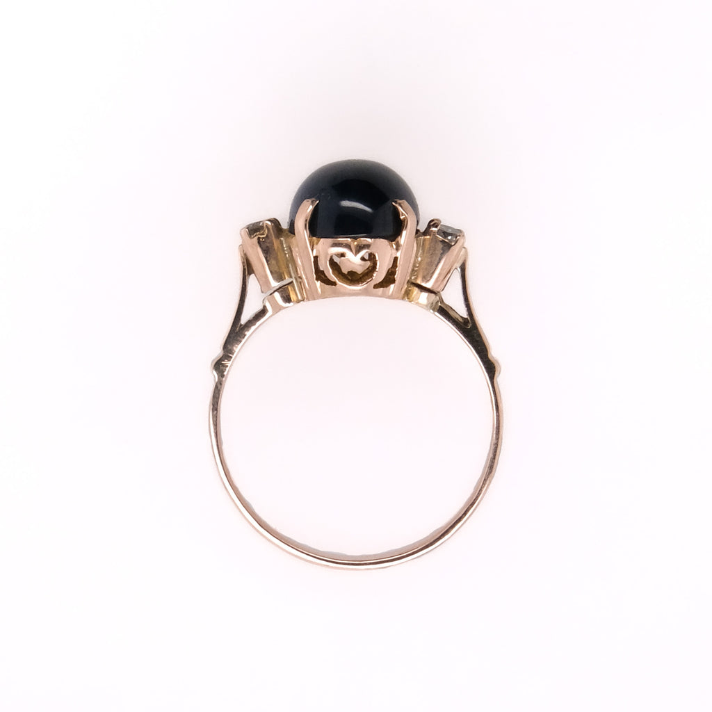 9k Sapphire & Diamond Ring