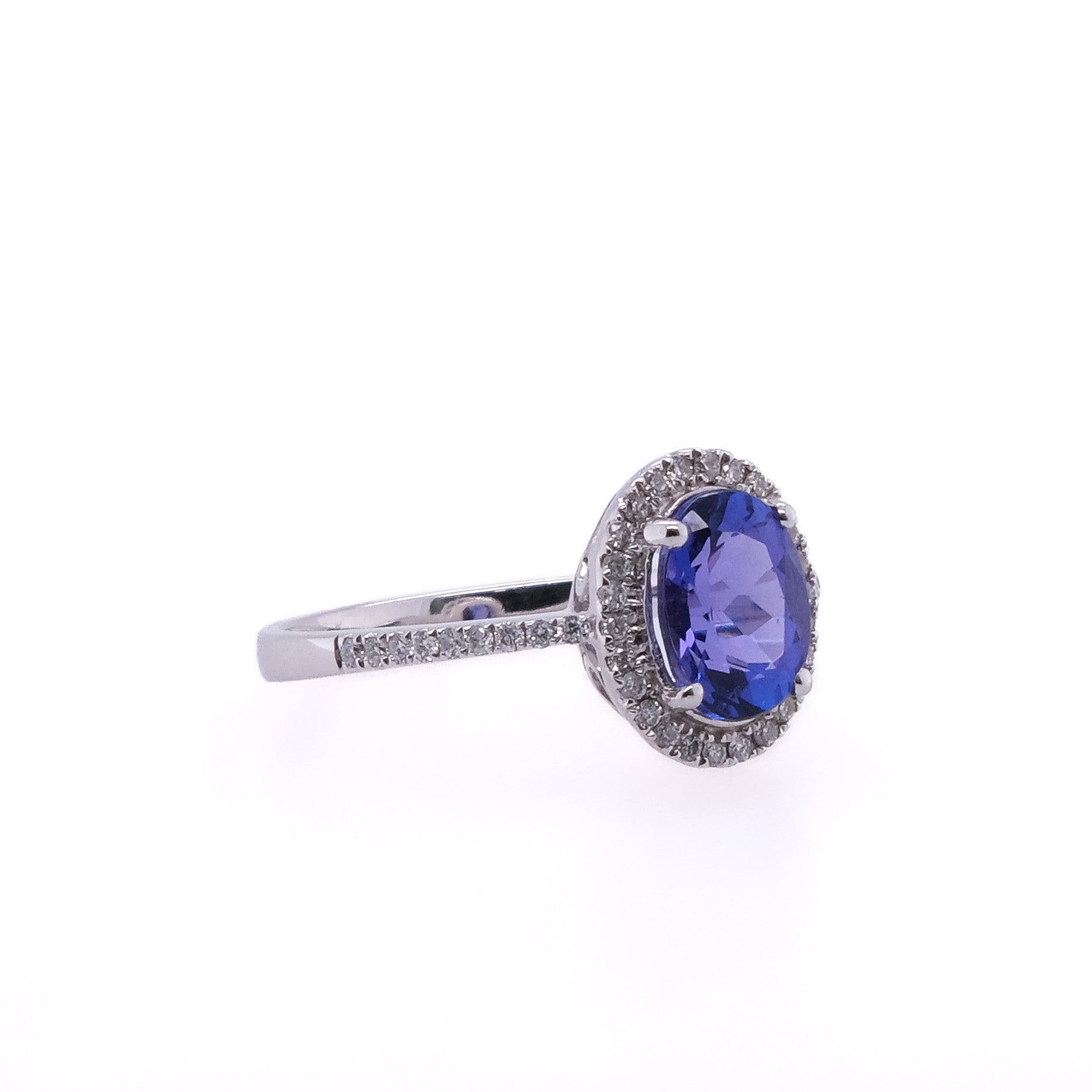 14k Tanzanite & Diamond Ring