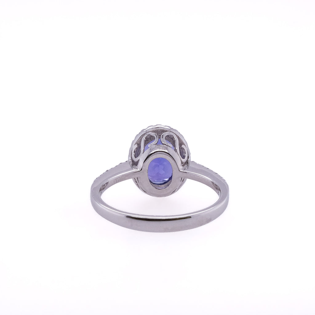 14k Tanzanite & Diamond Ring