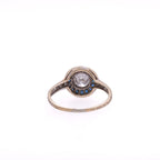 18k Diamond & Blue Sapphire Ring