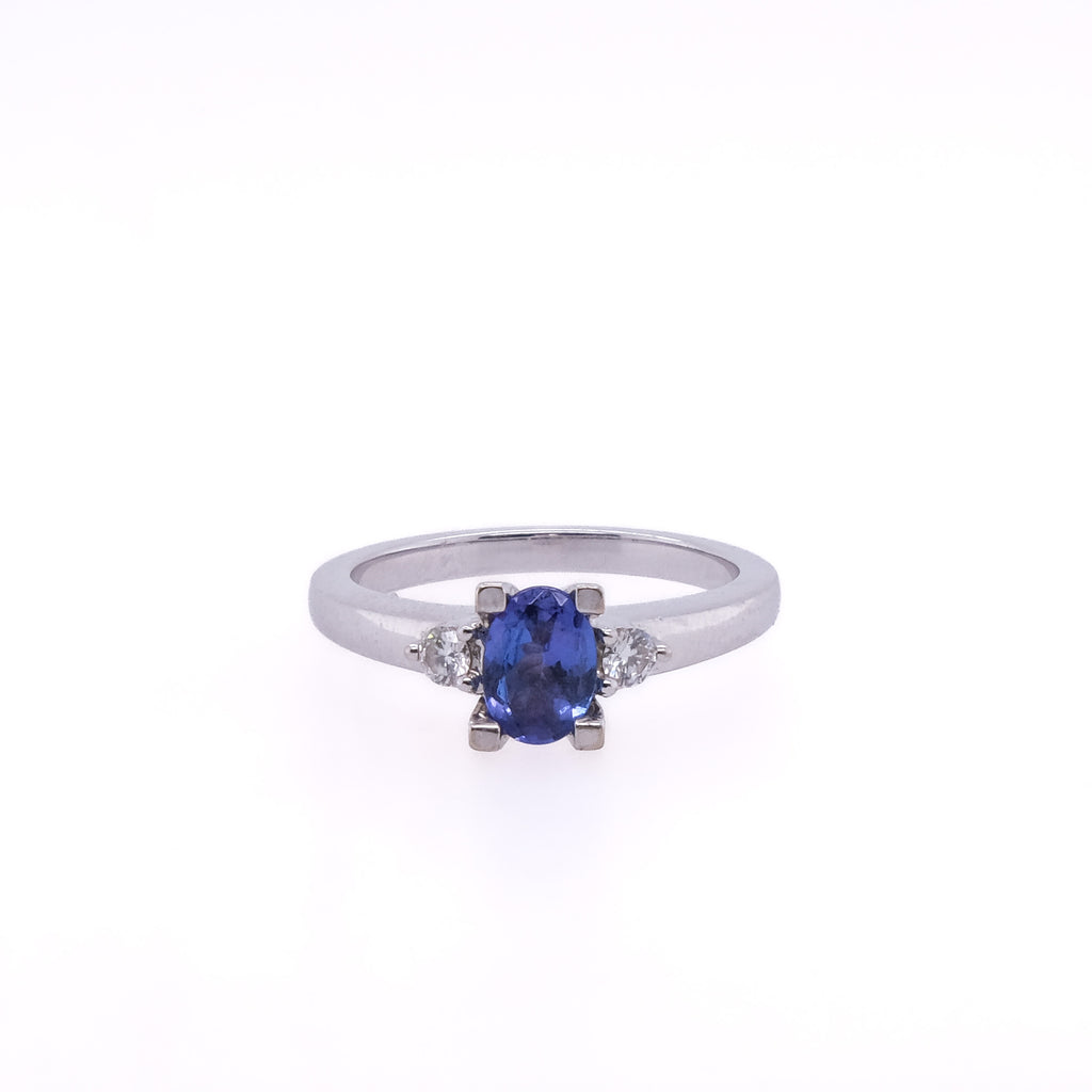 14k Tanzanite & Diamond Ring