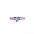 10k Topaz & Diamond Ring