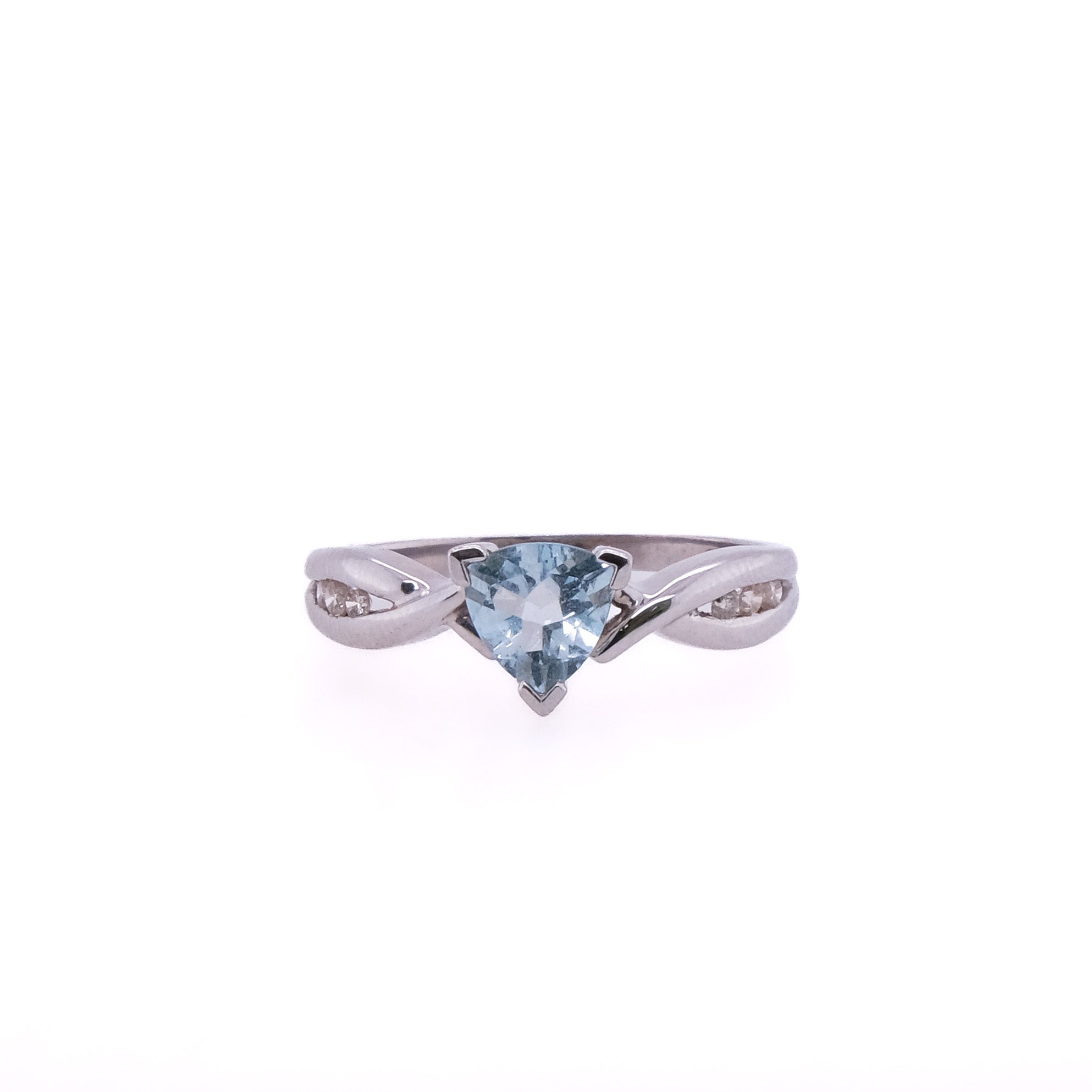 10k Topaz & Diamond Ring