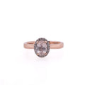 10k Quartz & Diamond Ring