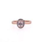 10k Quartz & Diamond Ring