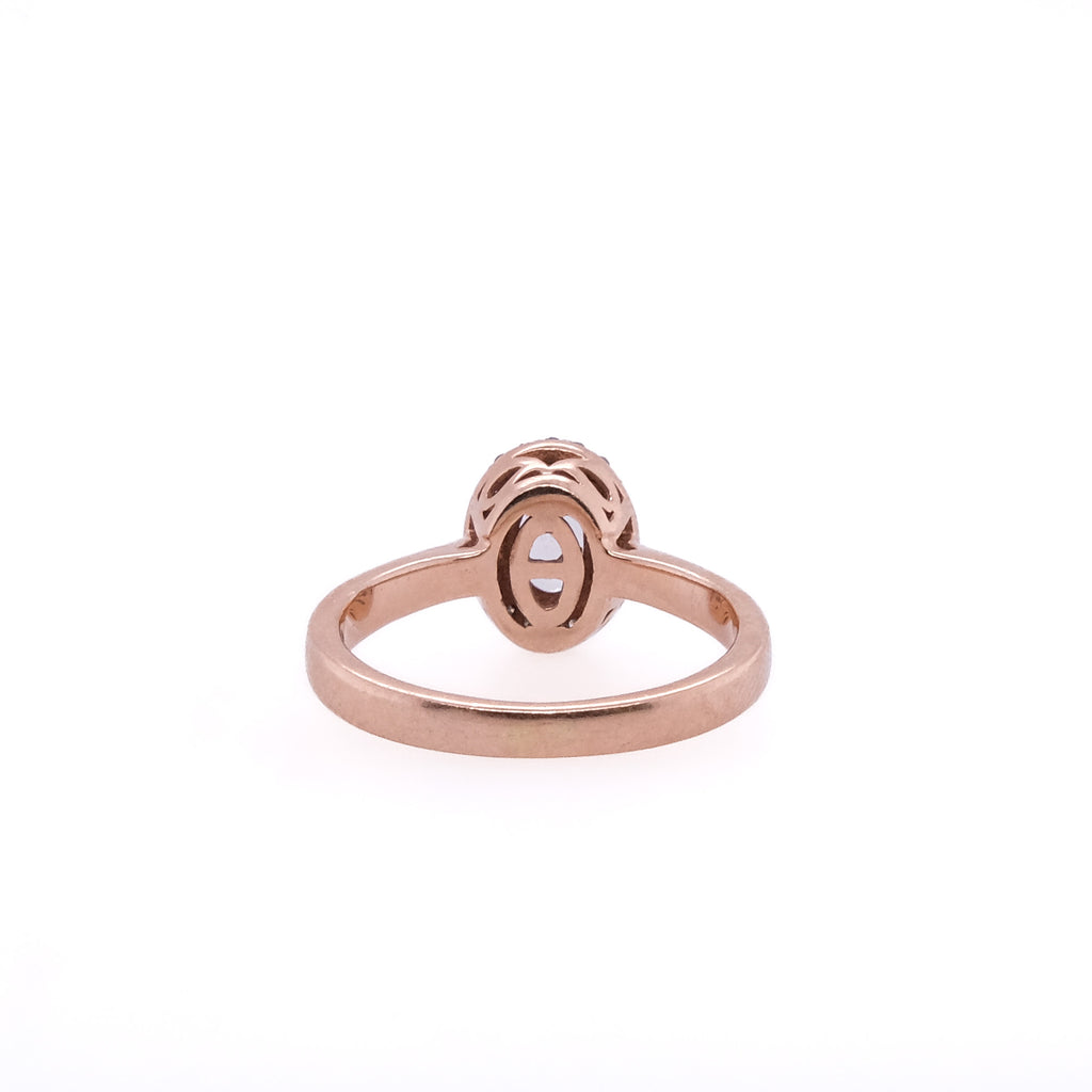 10k Quartz & Diamond Ring