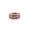 19k Golden Beryl & Diamond Ring