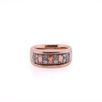 19k Golden Beryl & Diamond Ring