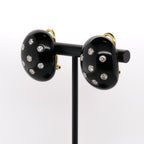 14k Onyx & Diamond Earrings
