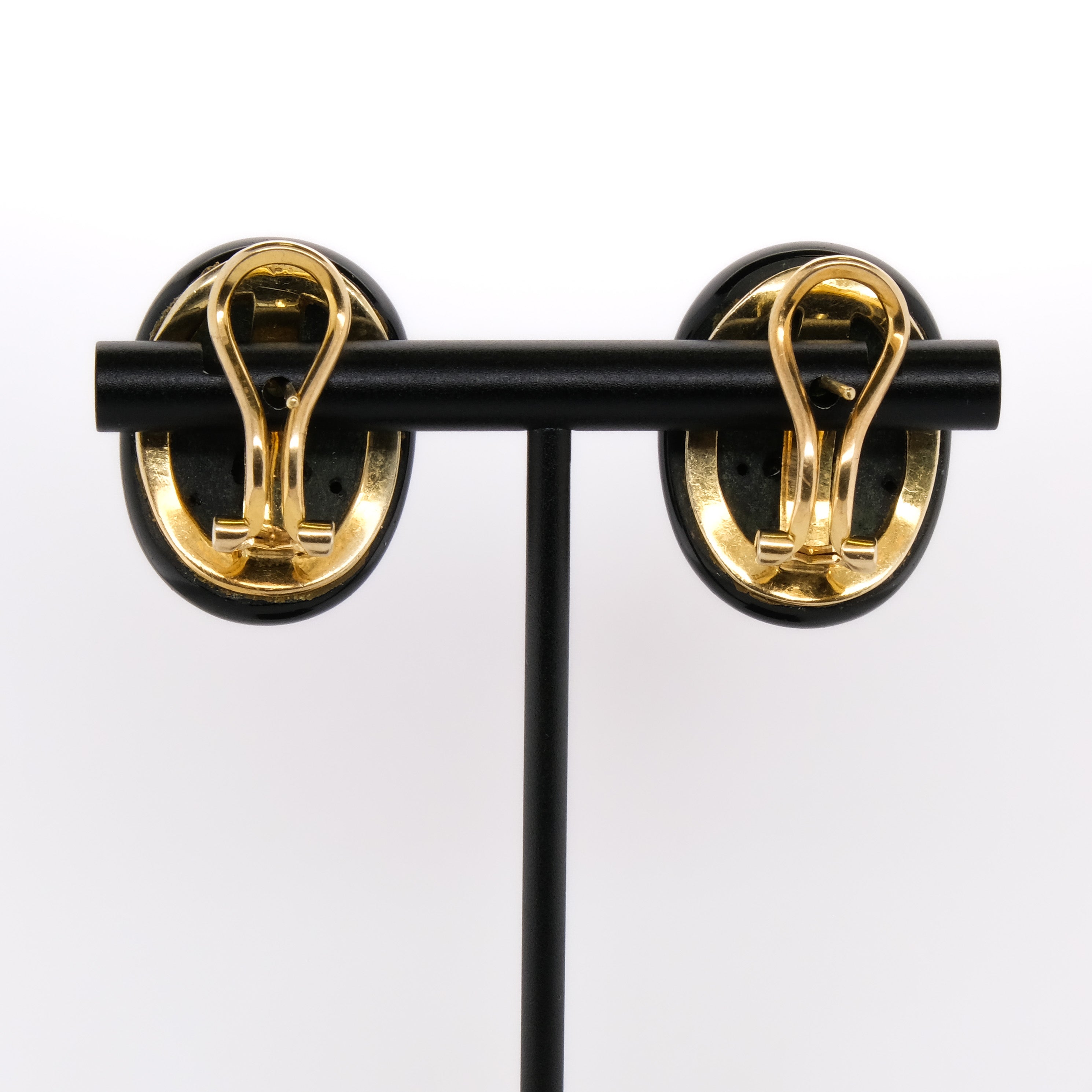 14k Onyx & Diamond Earrings