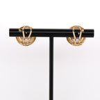 14k Mabe Pearl & Diamond Earrings