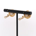 14k Mabe Pearl & Diamond Earrings