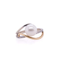 14k Pearl & Diamond Ring