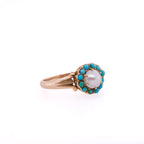18k Pearl & Turquoise Ring