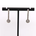 14k Dangling Diamond Earrings