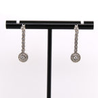14k Dangling Diamond Earrings