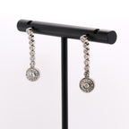 14k Dangling Diamond Earrings