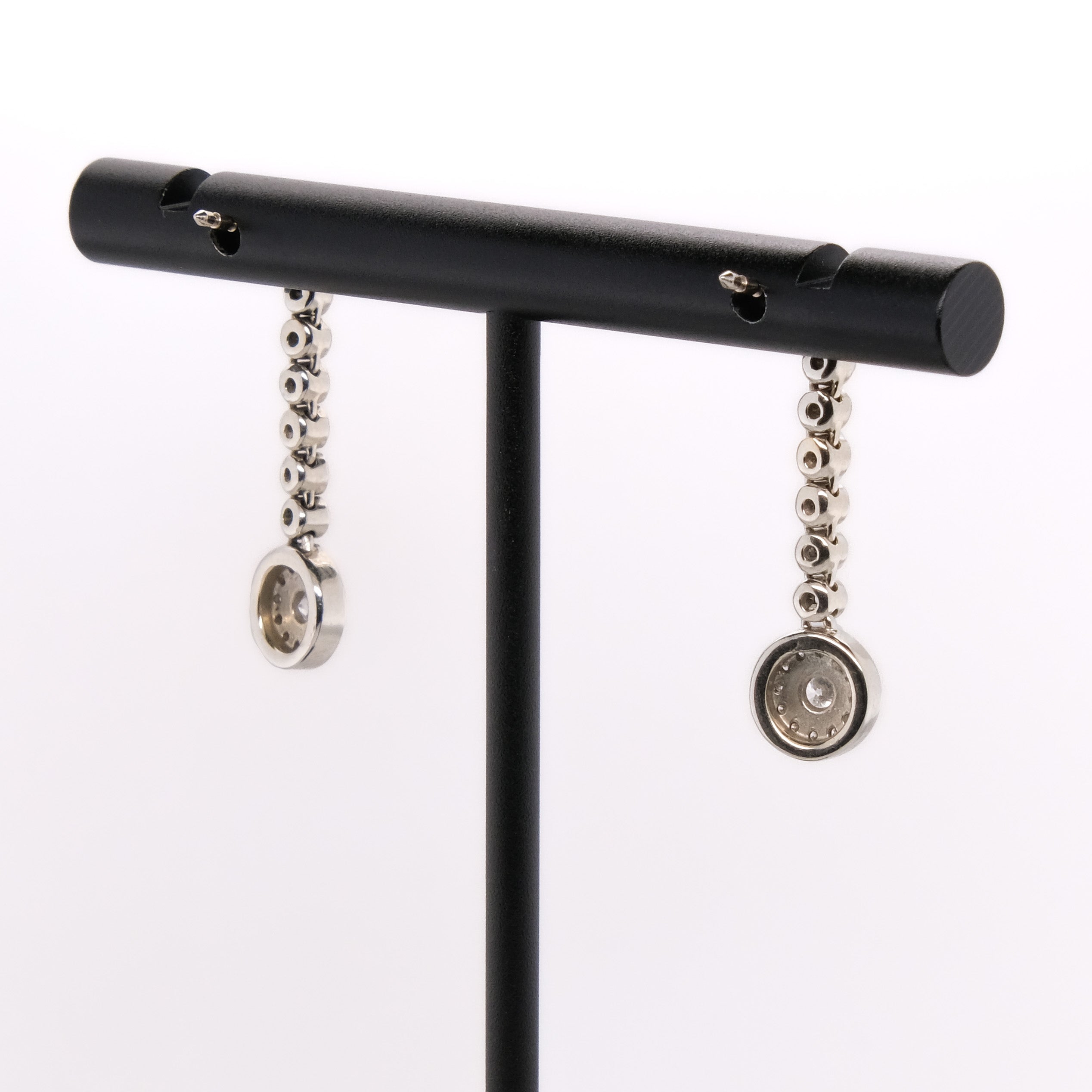 14k Dangling Diamond Earrings