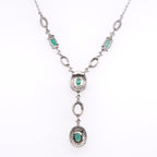 14k Emerald & Diamond Necklace