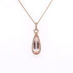 18k Morganite & Diamond Necklace