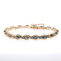 14k Sapphire & Diamond Bracelet