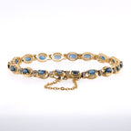 14k Sapphire & Diamond Bracelet